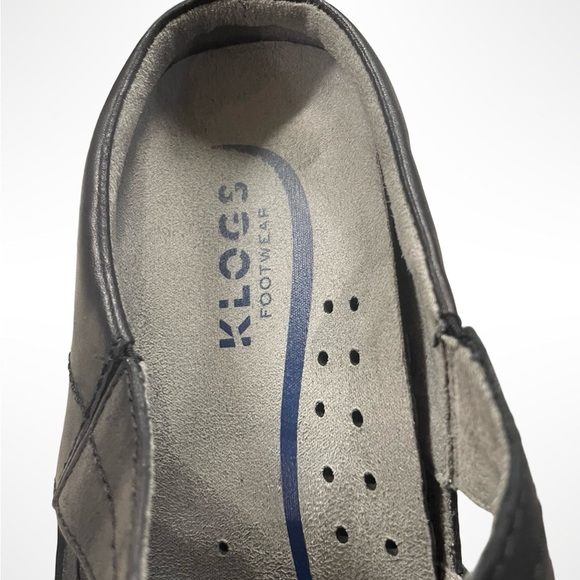 Klogs Women’s black leather Clogs / Klogs size 8 - Picture 3 of 5